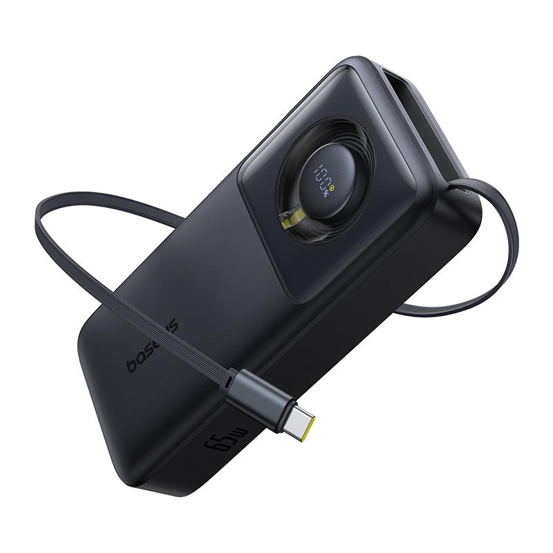 Batterie Externe Baseus Free2Pull, 20000mAh, 65W, PD, 1 x USB-C, Noire P10073700123-00