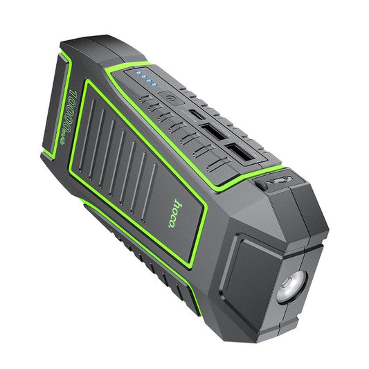 External Battery HOCO QS1 Car Jump Starter, 10000mAh, 12W, 2 x USB-A, Black