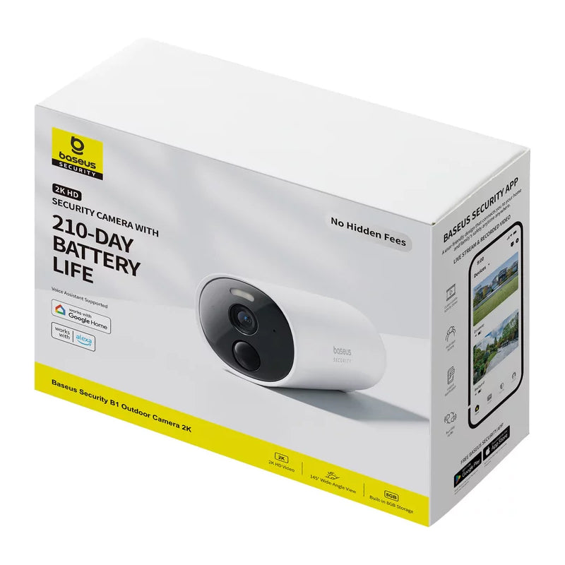 Baseus Security B1 Surveillance Camera, Wi-Fi, 2K, IP67, Outdoor S0SV002130