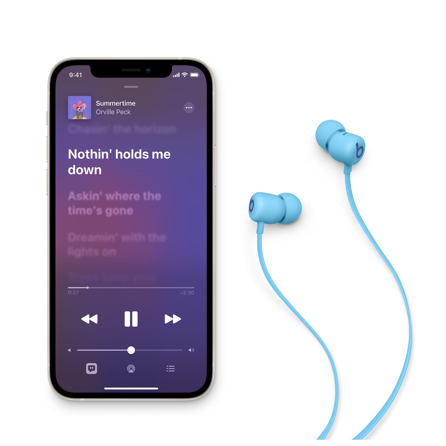 Beats Flex Bluetooth Handsfree, A2DP, Blue MYMG2ZM/A 