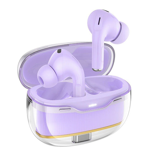 Kit mains libres Bluetooth HOCO EW54, TWS, Mauve