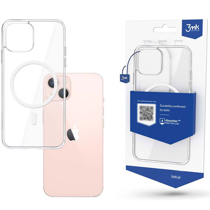 Étui MagSafe pour Apple iPhone 14 Pro Max, 3MK, MagCase, transparent