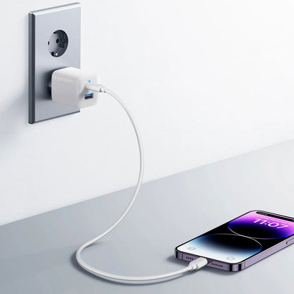 Anker 323 Network Charger, 33W, 3A, 1 x USB-A - 1 x USB-C, White A2331G21 